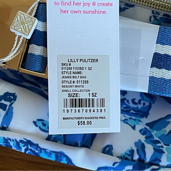 Lilly Pulitzer Jeanie Belt Bag Shell Collector - Picture 5 of 7